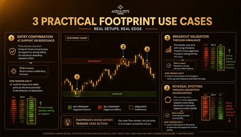 3 Practical Ways Traders Use Footprint Charts