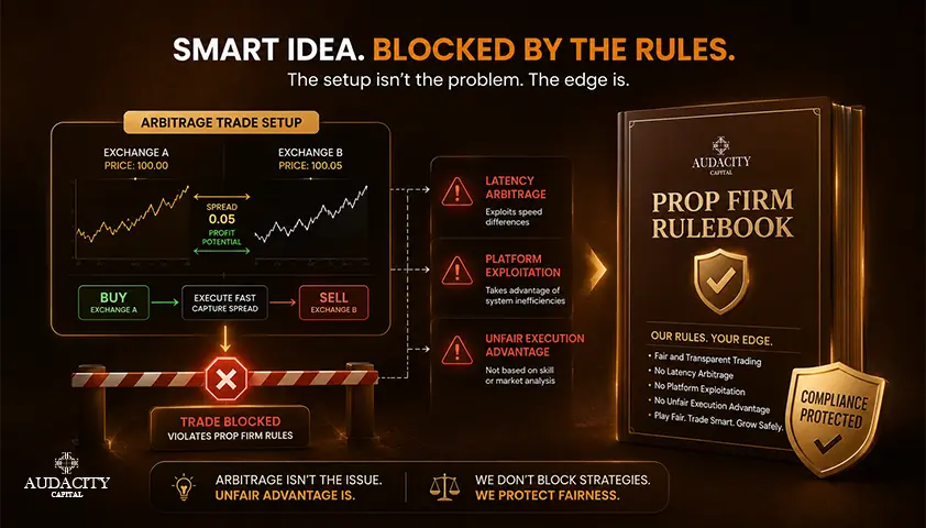 Arbitrage Trading and Prop Firms: Why It Is Usually Banned