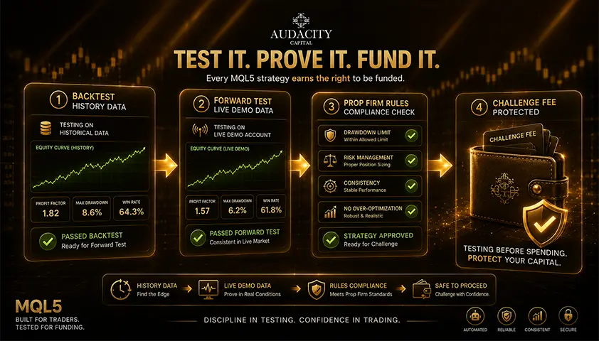 Backtest and Forward-Test Before You Risk a Fee