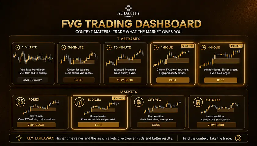 Best Timeframes and Markets for FVG trading