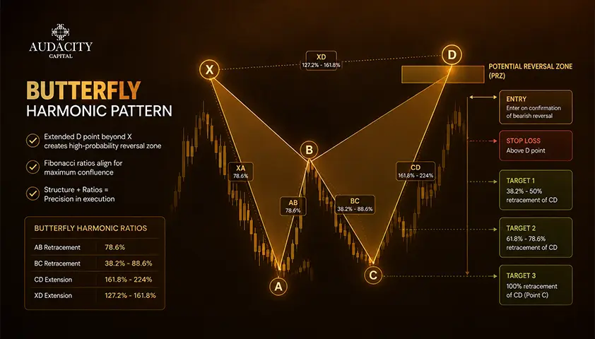 Butterfly Pattern: Structure, Ratios, and Setup