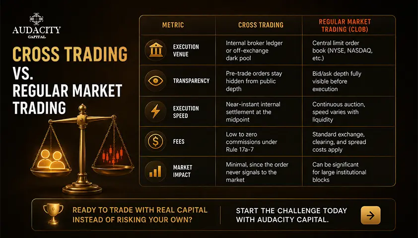 Cross Trading vs. Regular Market Trading