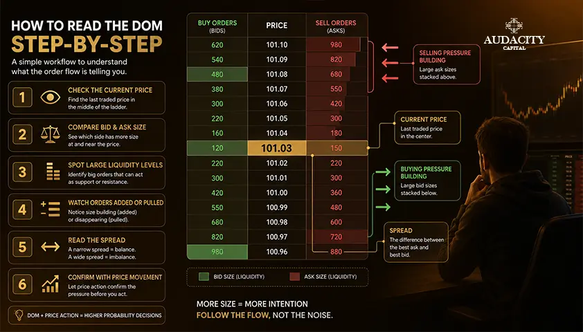How To Read Depth of Market Step by Step