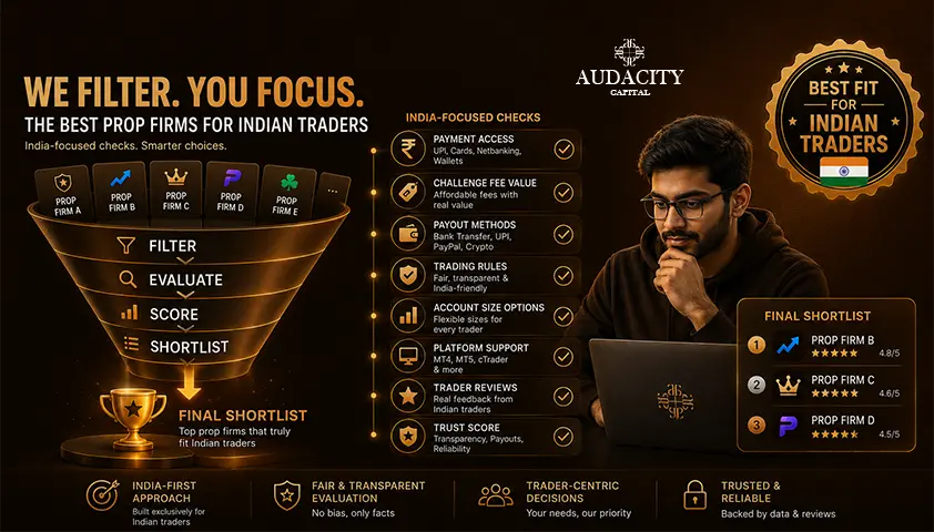 How We Selected the Best Prop Trading Firms for Indian Traders