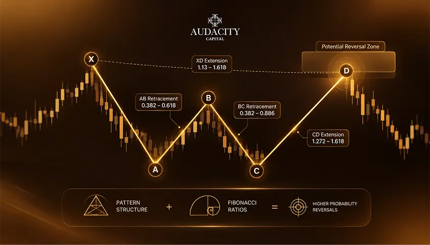 How the XABCD Structure and Fibonacci Ratios Work