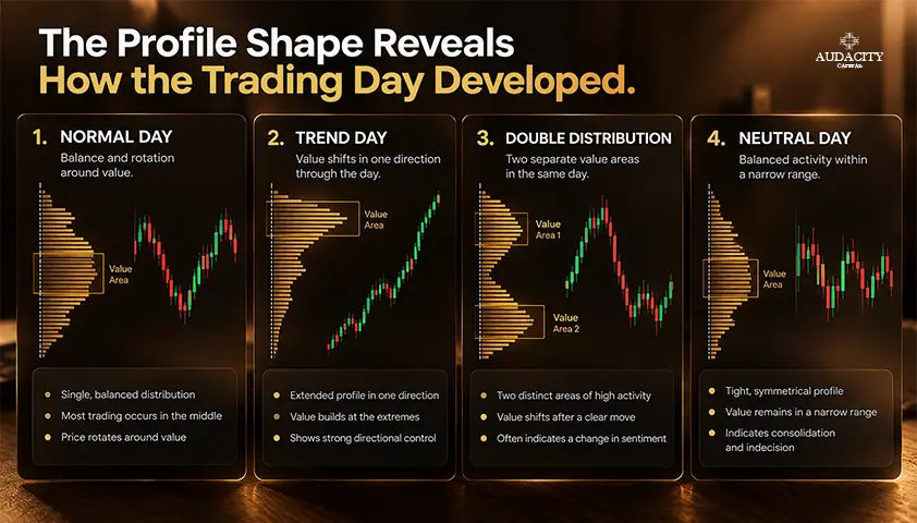 How to Read Market Profile Day Types and Shapes