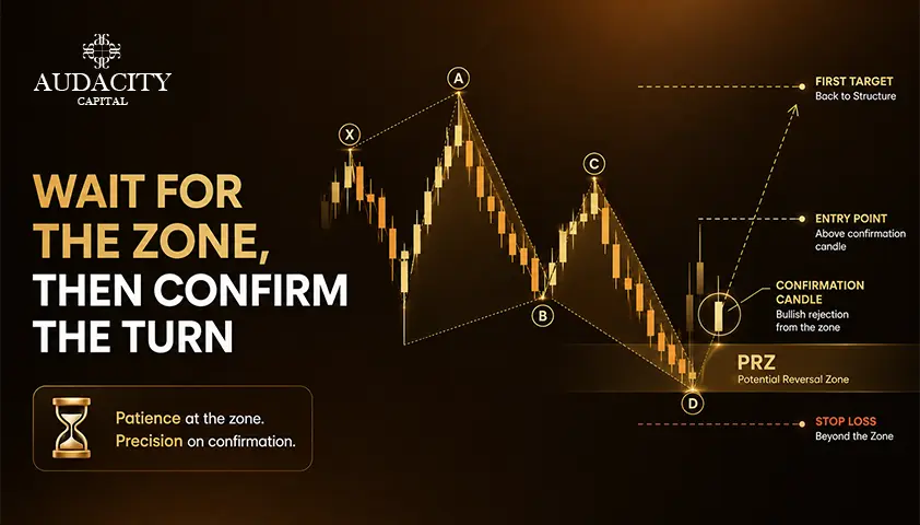 How to Trade a Harmonic Pattern at the Potential Reversal Zone