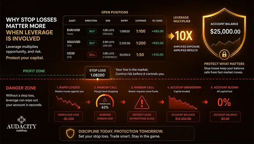 Stop Losses in Forex, CFD and Leveraged Trading