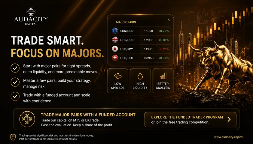 Trade Major Pairs With a Funded Account