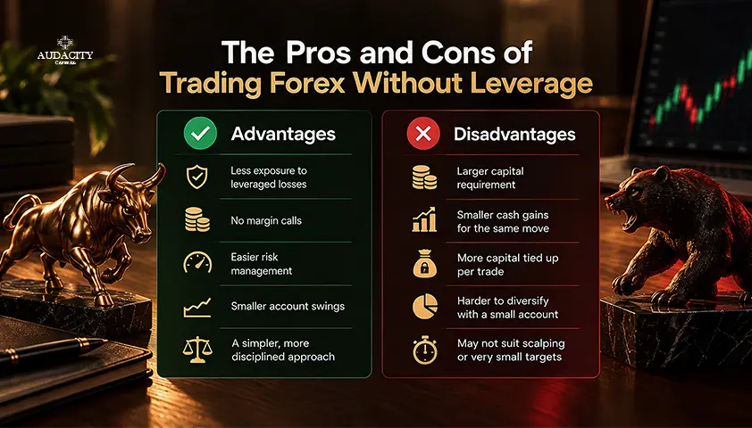 What Are the Advantages & disadvantages of Forex Trading Without Leverage