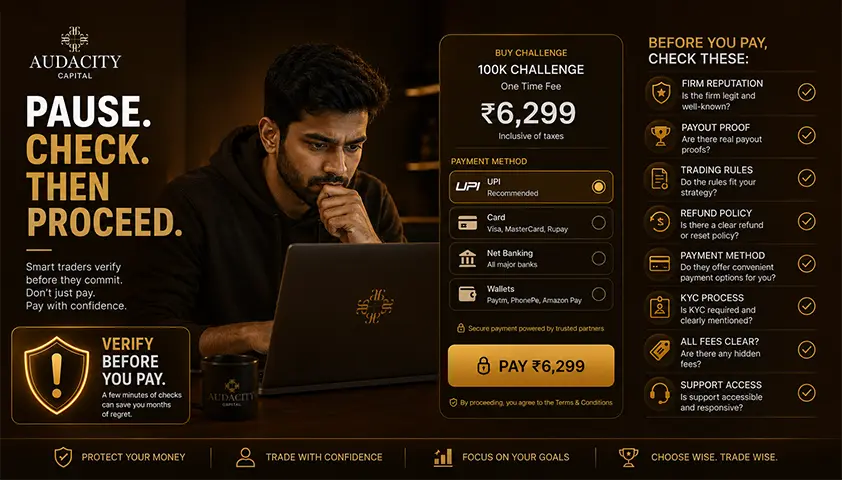What to Check Before Paying Any Prop Firm From India