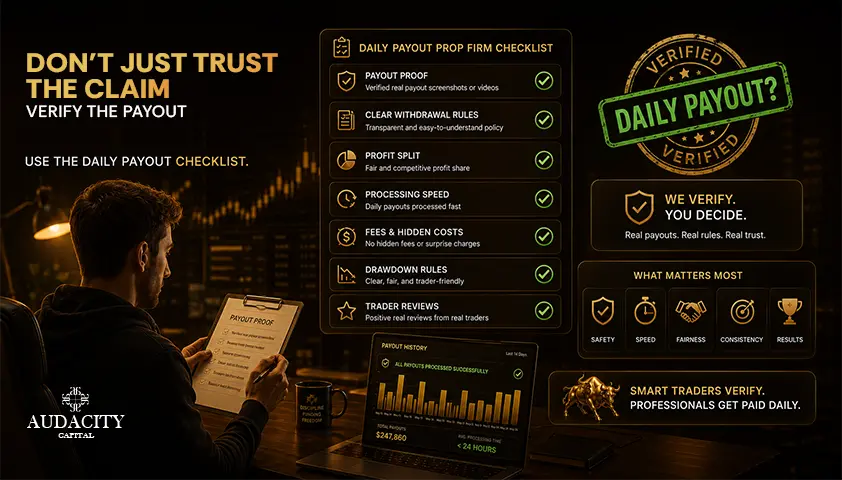What to look for in a daily payout prop firm