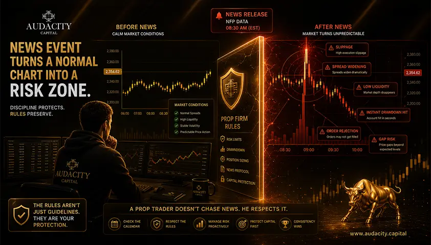 Why do most prop firms restrict news trading