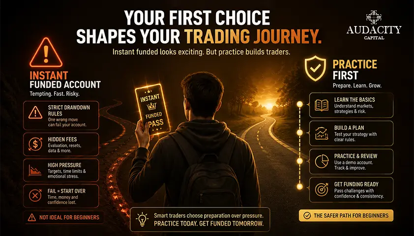 Why instant funded accounts are usually not ideal for beginners