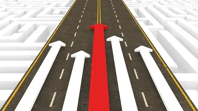 arrows pointing profitable forex trading