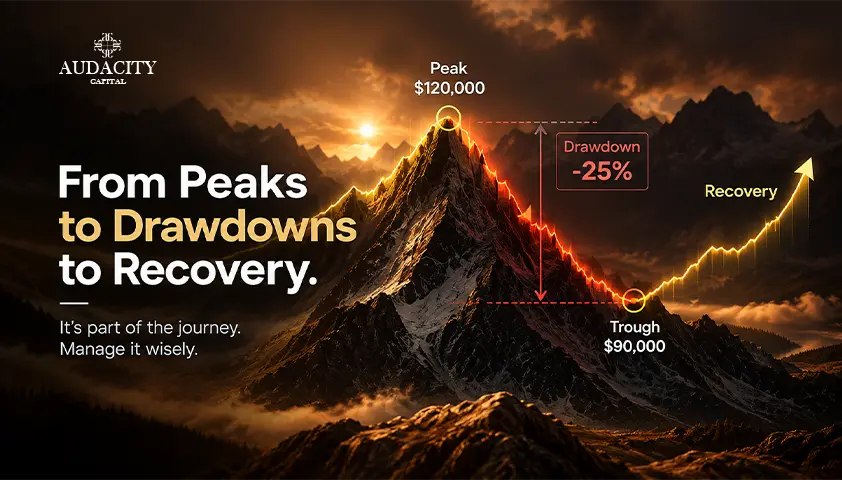 trade from its highest recorded peak to its lowest point